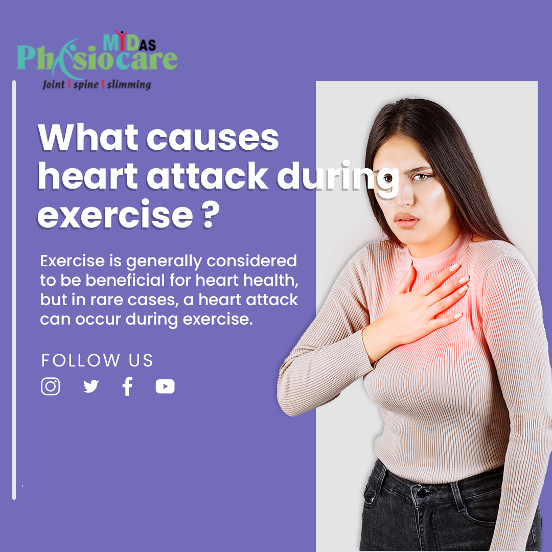 What causes heart attack during exercise ?