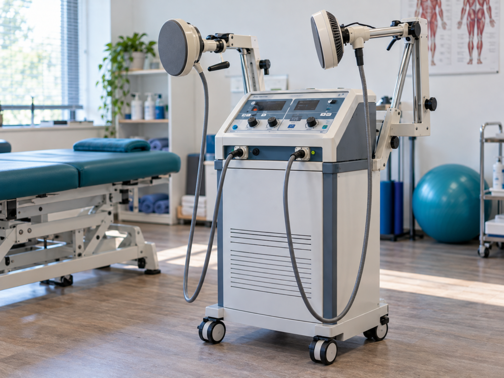 Diathermy equipment in a physiotherapy room