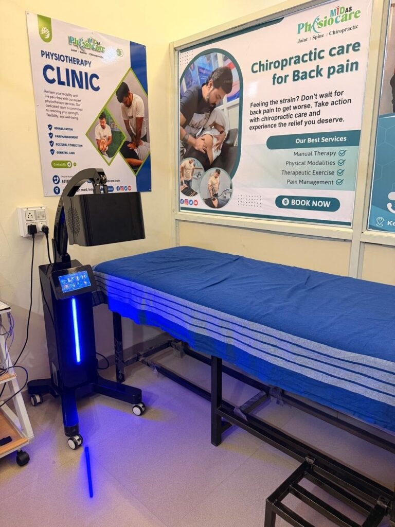 Treatment room at Midas Physiocare