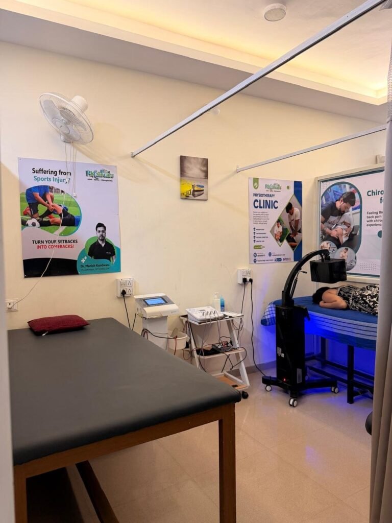 Physiotherapy treatment room at Midas Physiocare