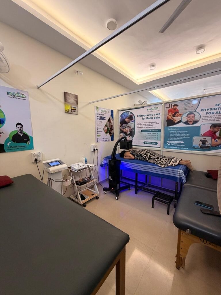 Physiotherapy treatment room at Midas Physiocare